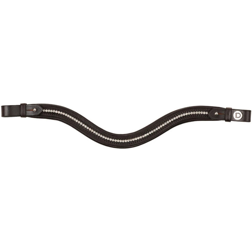 2026 Dublin Curved Diamante Browband 1031540 - Brown